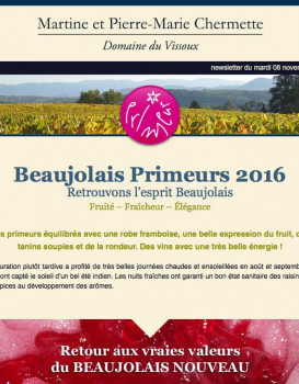 Beaujolais Primeurs 2016 - Retrouvons l’esprit Beaujolais
