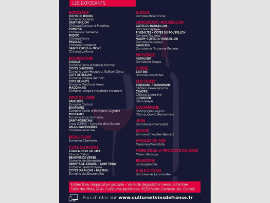 Salon des Vins Saint-Germain-Les-Corbeils édition 2025