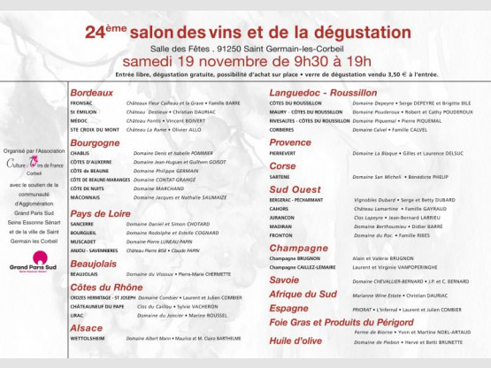 Salon Culture et Vins de France