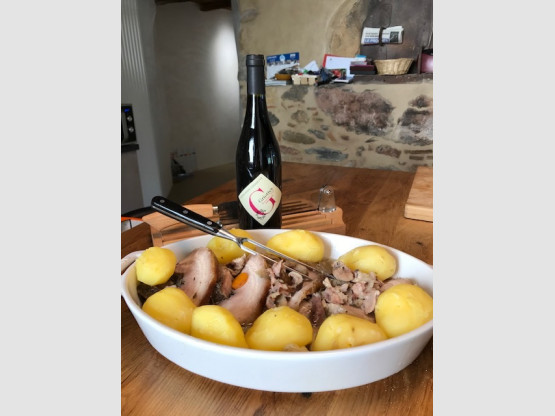 MENU VENDANGES : ESSAYEZ LA POITRINE DE PORC ROULEE