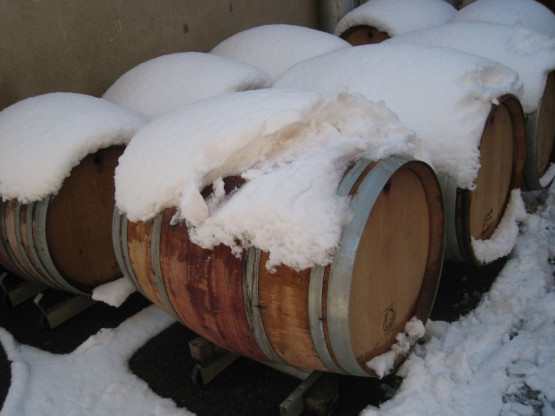 Soutirage sous la neige - Février 2013