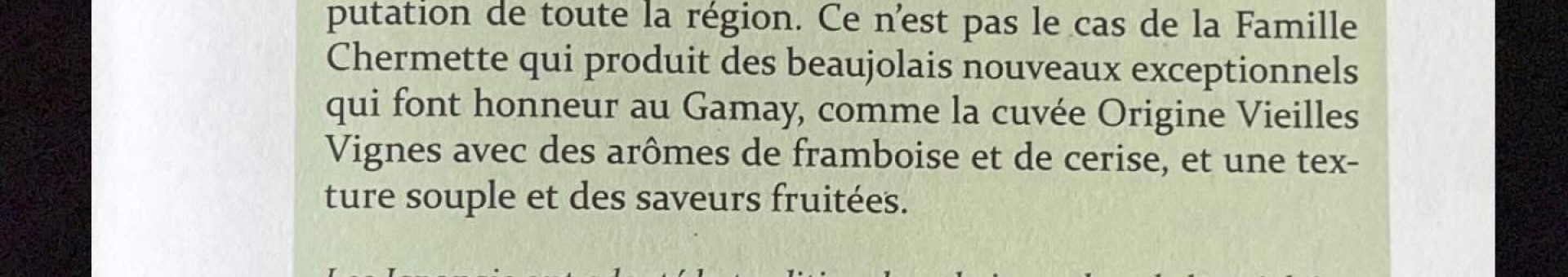 Article Beaujolais Nouveaux