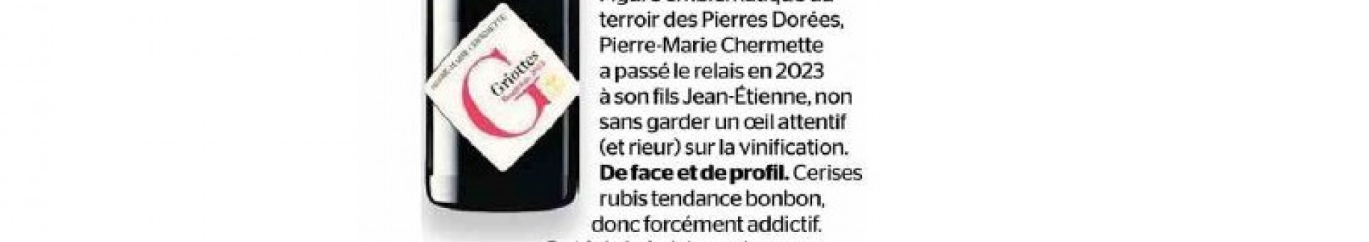 Beaujolais Les Griottes - La Tribune Dimanche