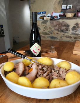 MENU VENDANGES : ESSAYEZ LA POITRINE DE PORC ROULEE