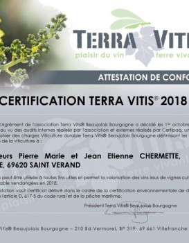 DOMAINES CHERMETTE EST TERRA VITIS