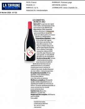 Beaujolais Les Griottes - La Tribune Dimanche