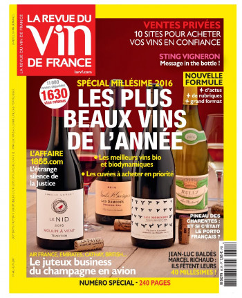 Les plus beaux vins - Millésime 2016